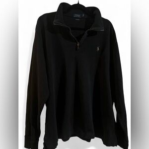 Ralph Lauren Polo Men’s Quarter Zip Black Sweater XL